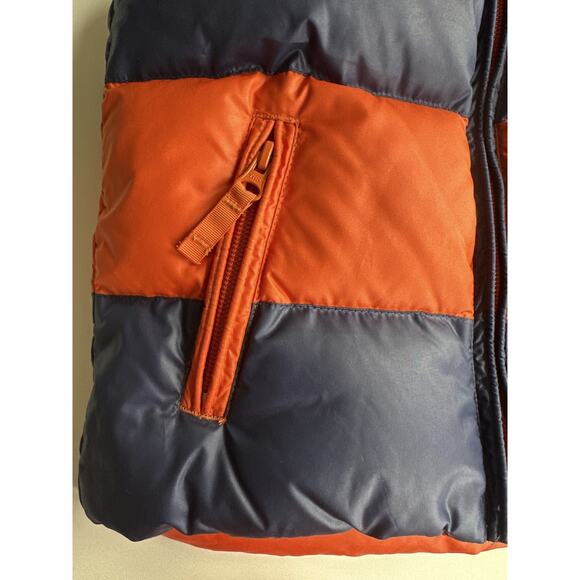 Ralph Lauren Reversible Kid's Feather Down Puffer Vest Stripe Solid Crest Size 5 - Picture 8 of 16
